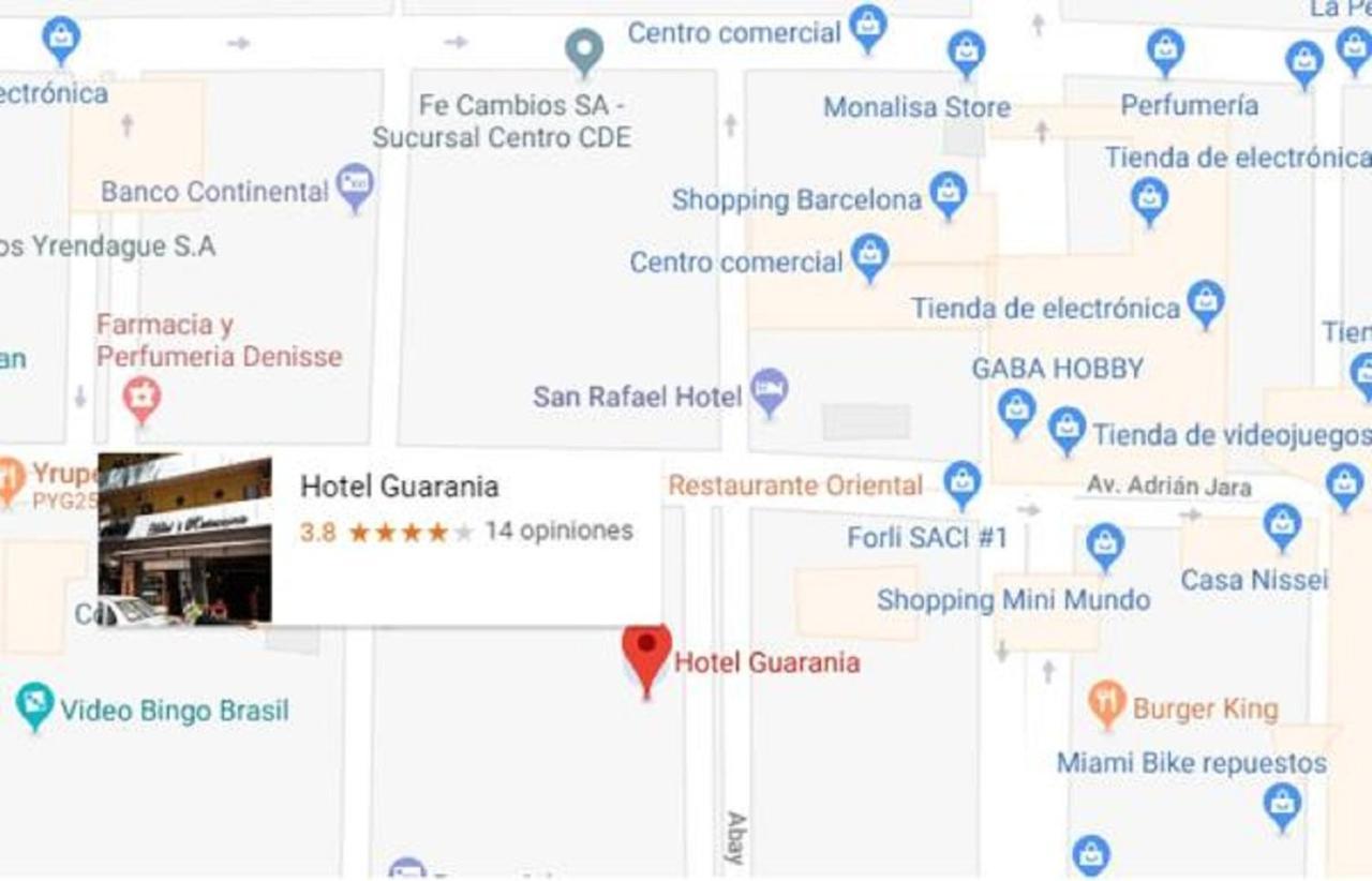 Hotel & Restaurante Guarania 시우다드델에스테 외부 사진